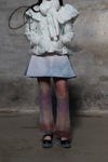 SWAYING/KNIT Flared Pants SW212XZ47 Purple Gradient PS26